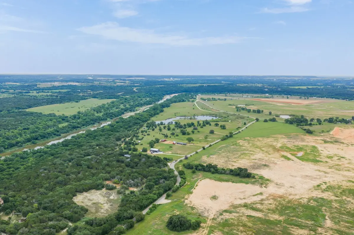 Green Texas river valley land along the Brazos River
