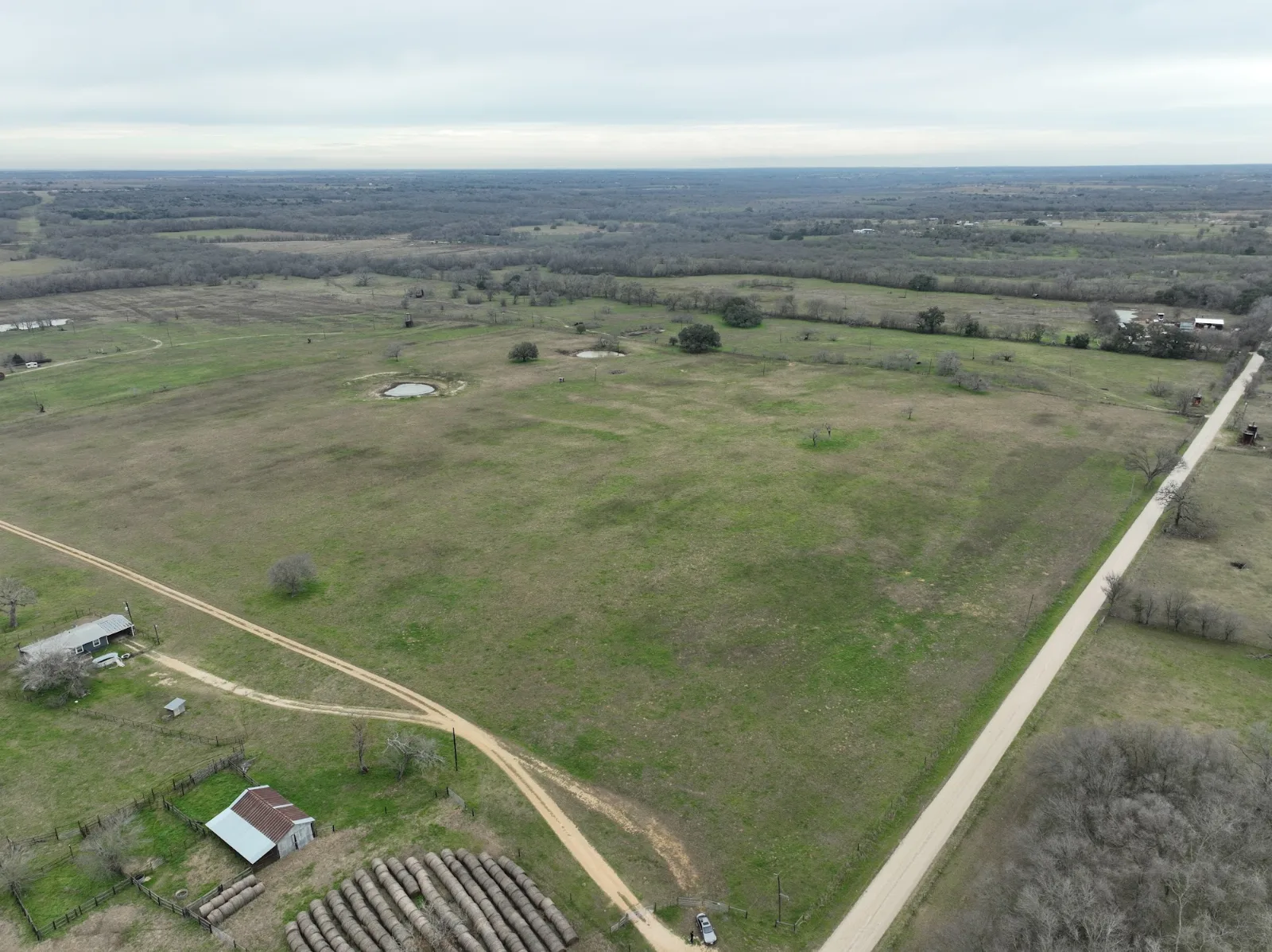 Plum Creek aerial photo 2 — 10+ acres of Texas land for sale in Lockhart, TX