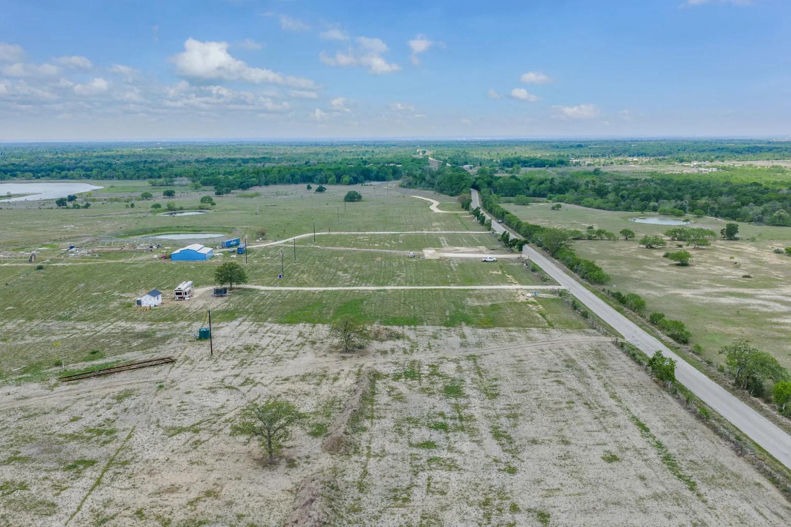 Mineral Springs Ranches aerial photo 4 — 1-25 acres of Texas land for sale in Luling, TX