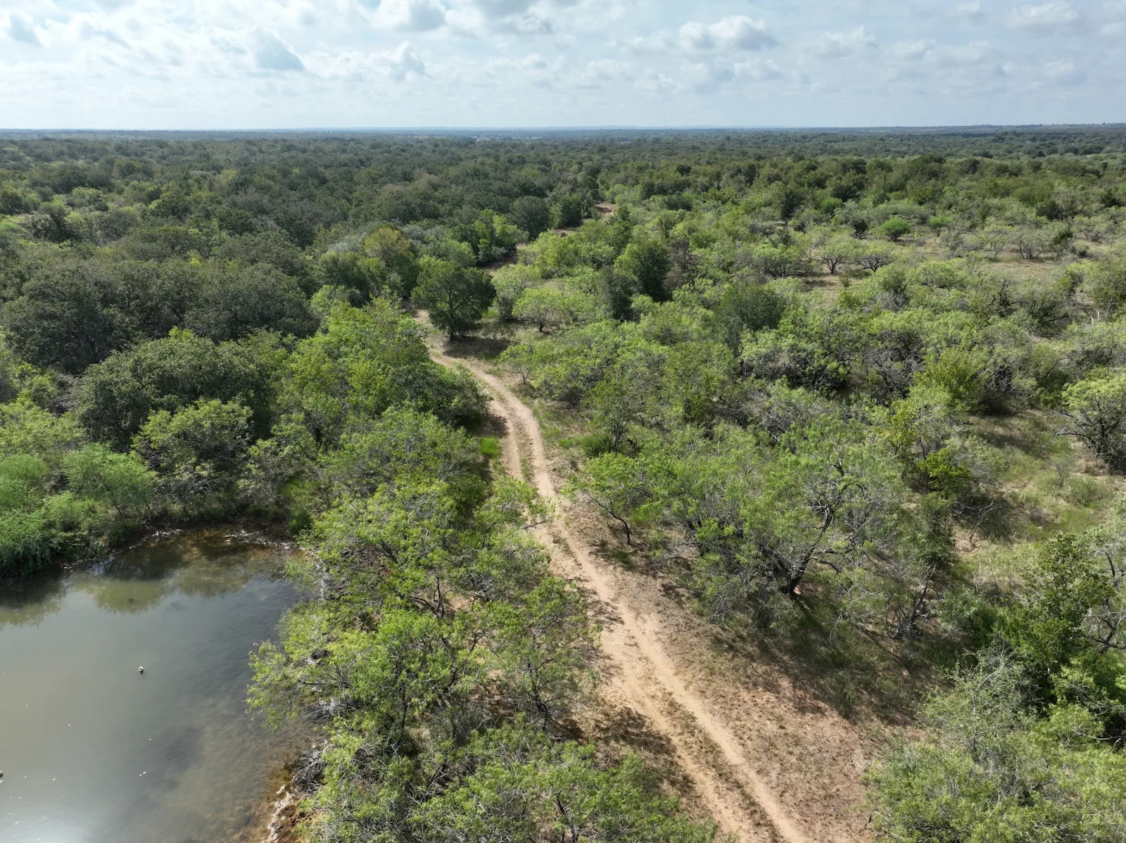 Misty Commercial aerial view — 22.5 acres for sale in Caldwell County, TX, Texas