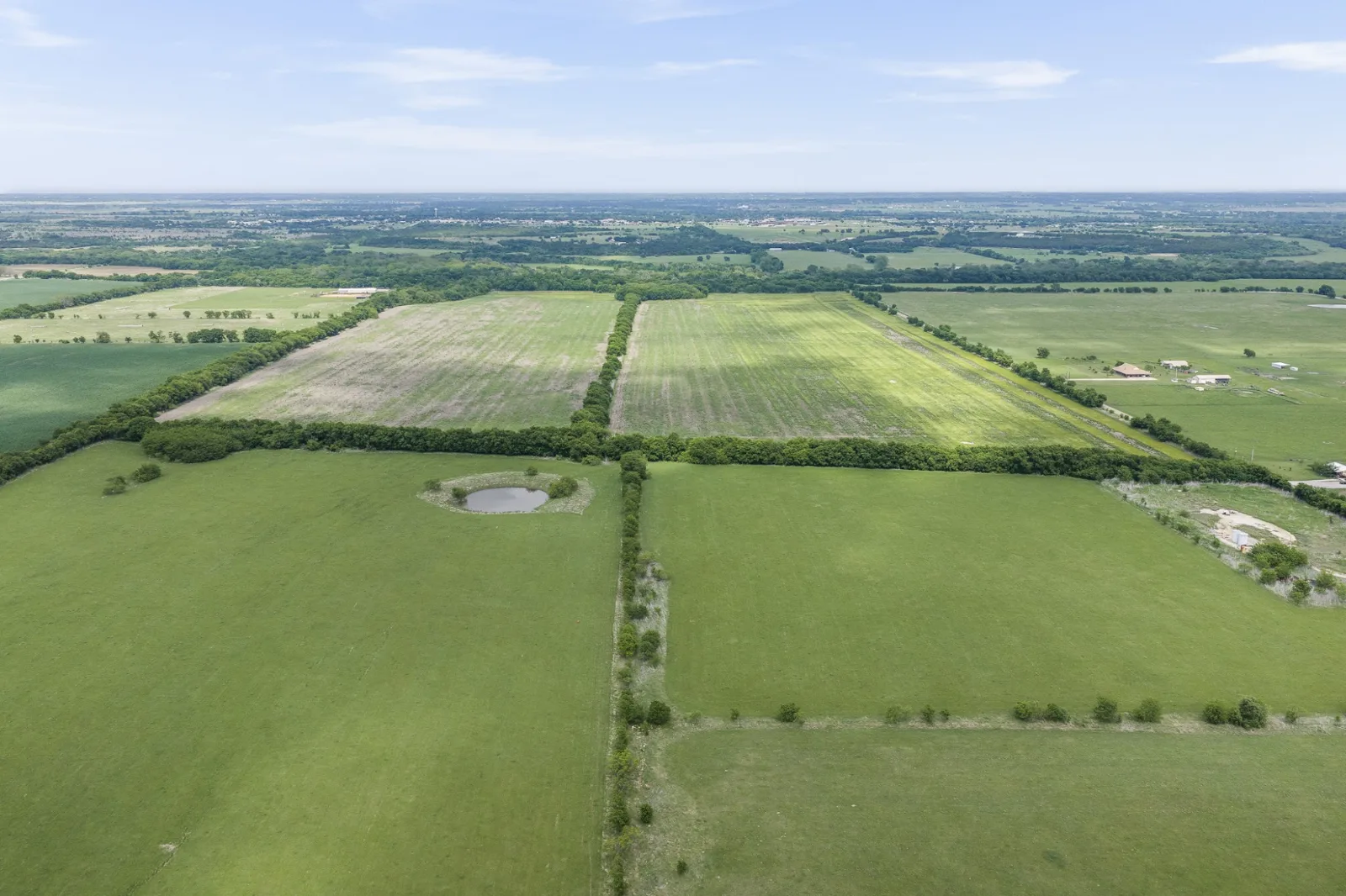 Nolan Ranch aerial view — 2 to 13 acre tracts for sale in Rio Vista, TX, Texas