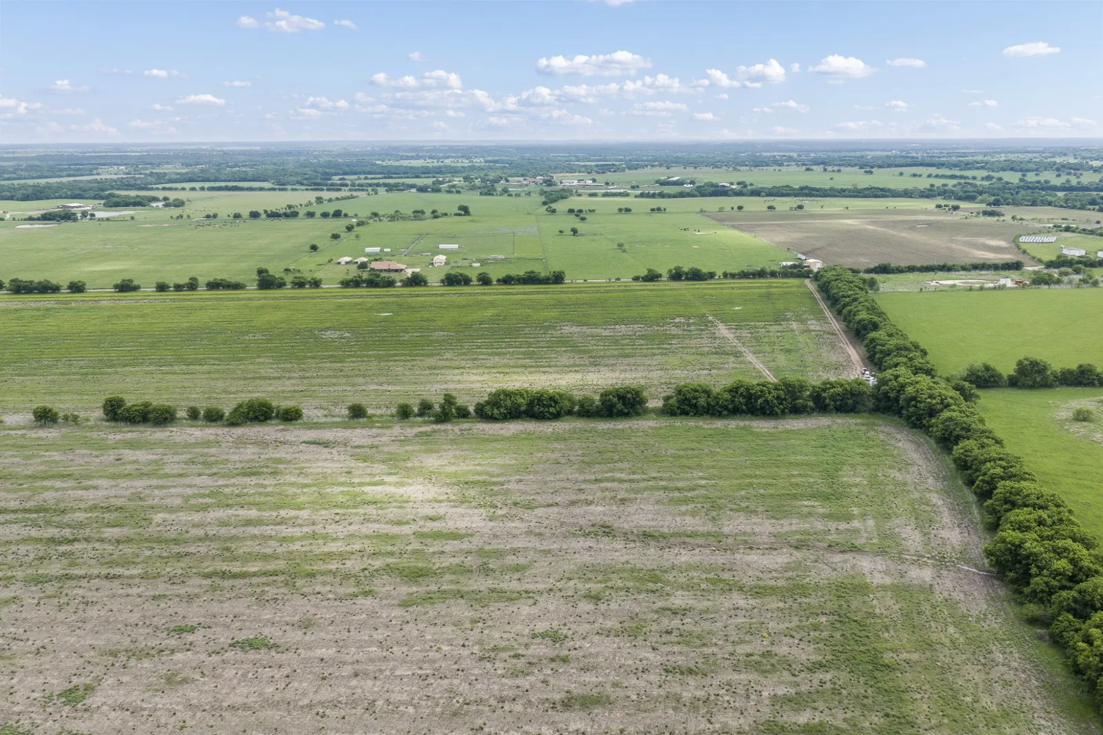 Nolan Ranch aerial photo 2 — cleared acreage for sale in Rio Vista, TX