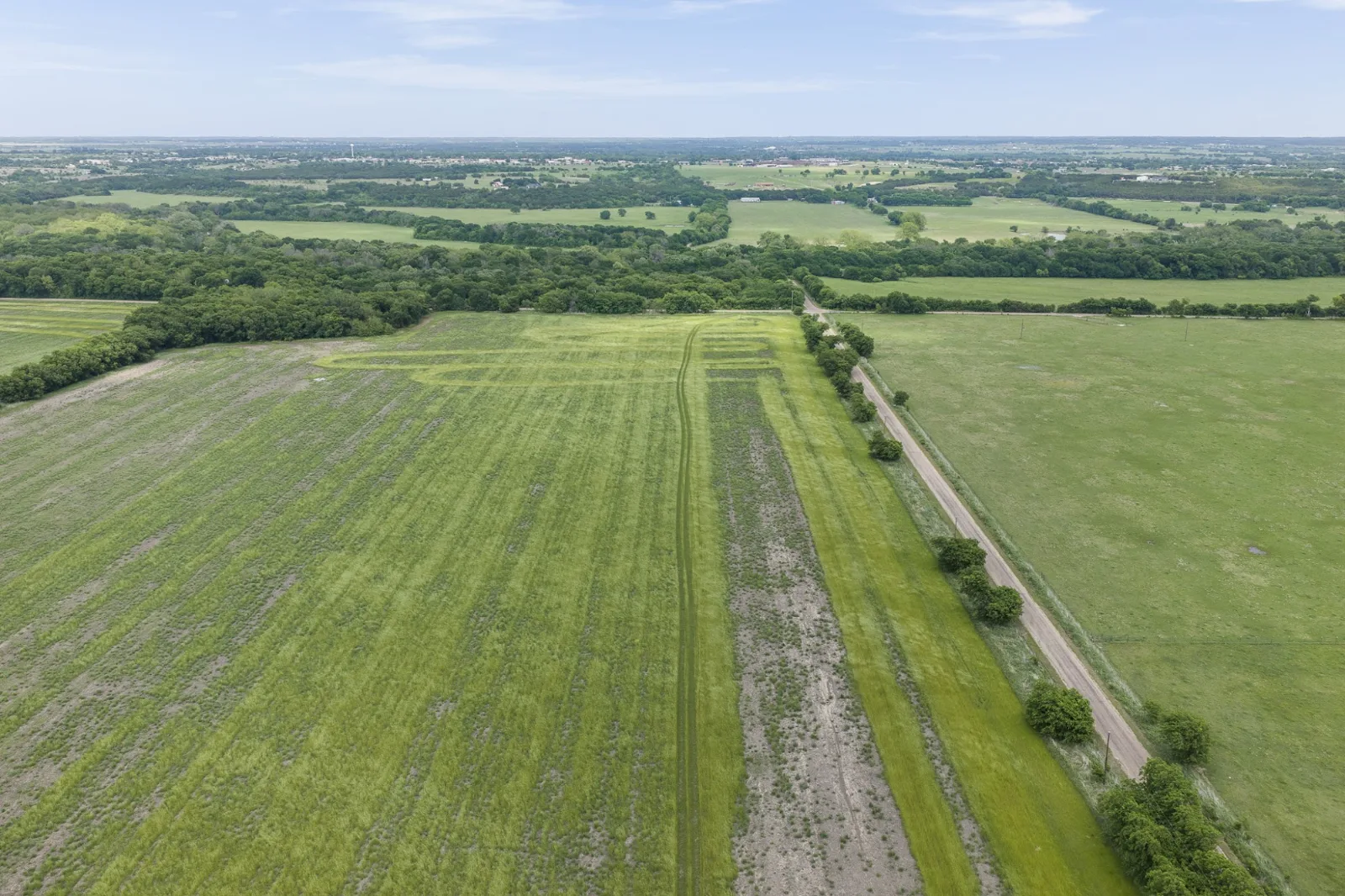 Nolan Ranch aerial photo 4 — cleared acreage for sale in Rio Vista, TX