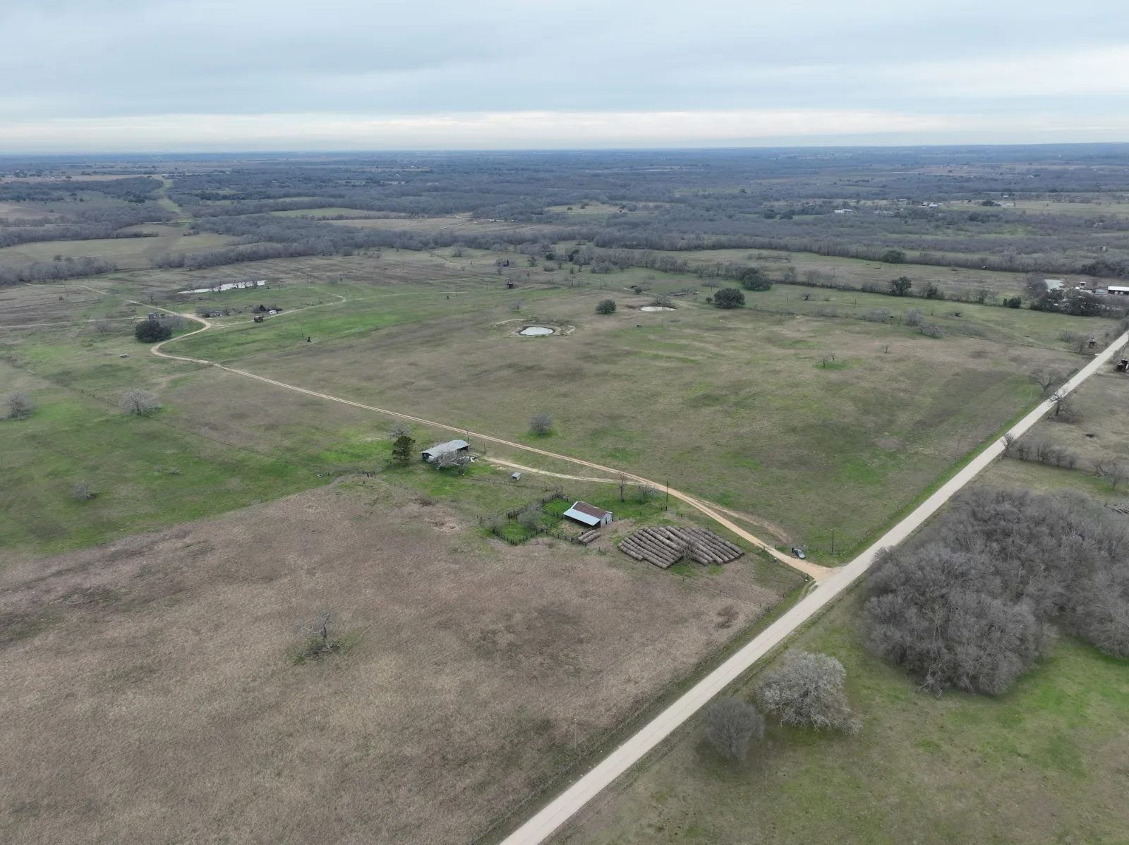 Plum Creek aerial photo 4 — 10+ acres of Texas land for sale in Lockhart, TX
