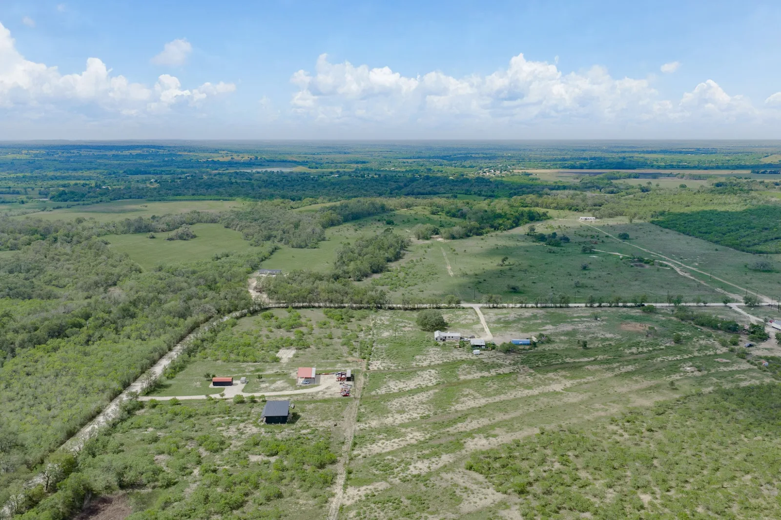 Tenney Creek Ranch aerial photo 5 — 10.5-12.5 acres of Texas land for sale in Dale, TX