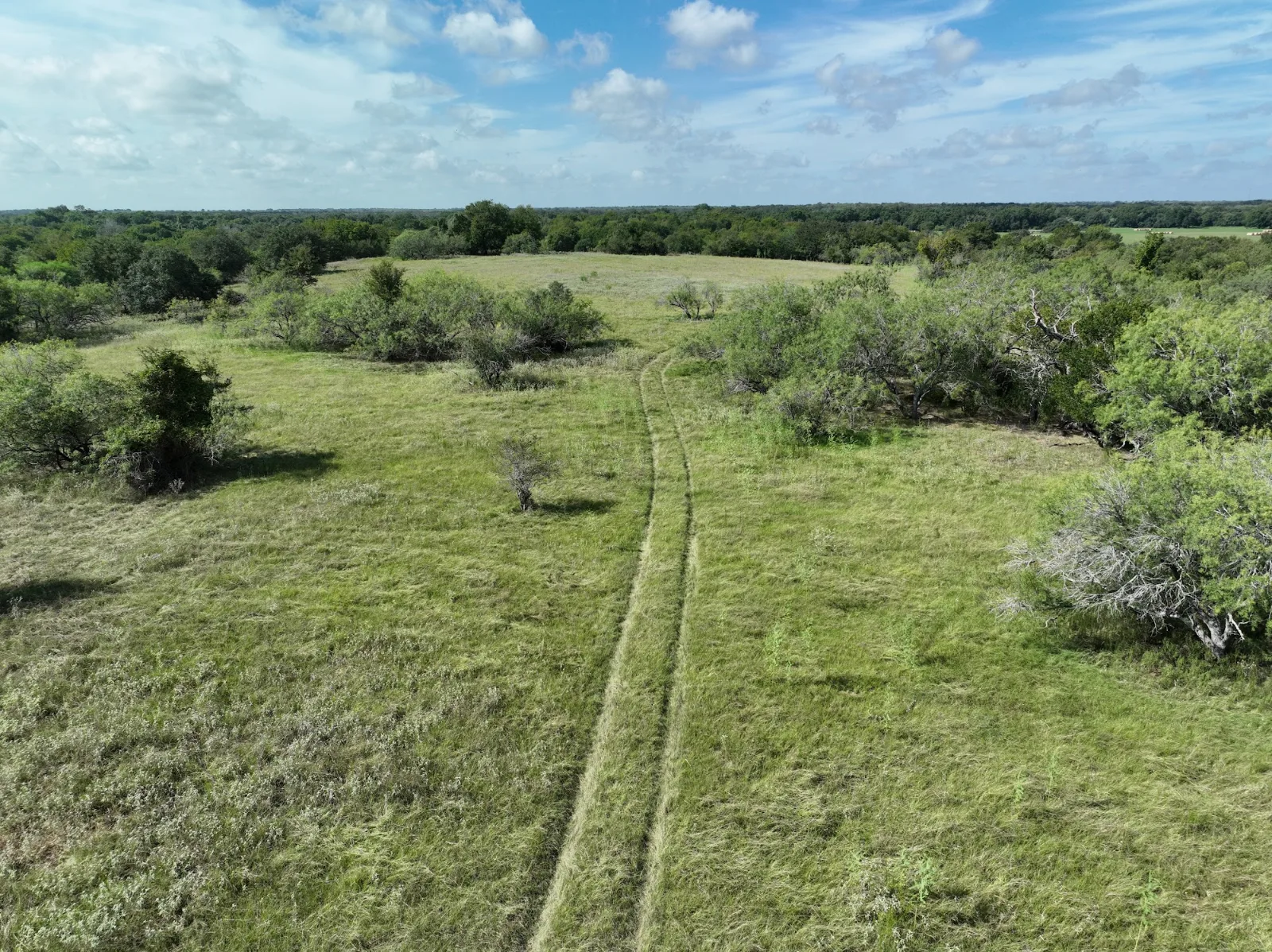 Waelder Ranches aerial view — 2.7-5 acres for sale in Waelder, TX, Texas